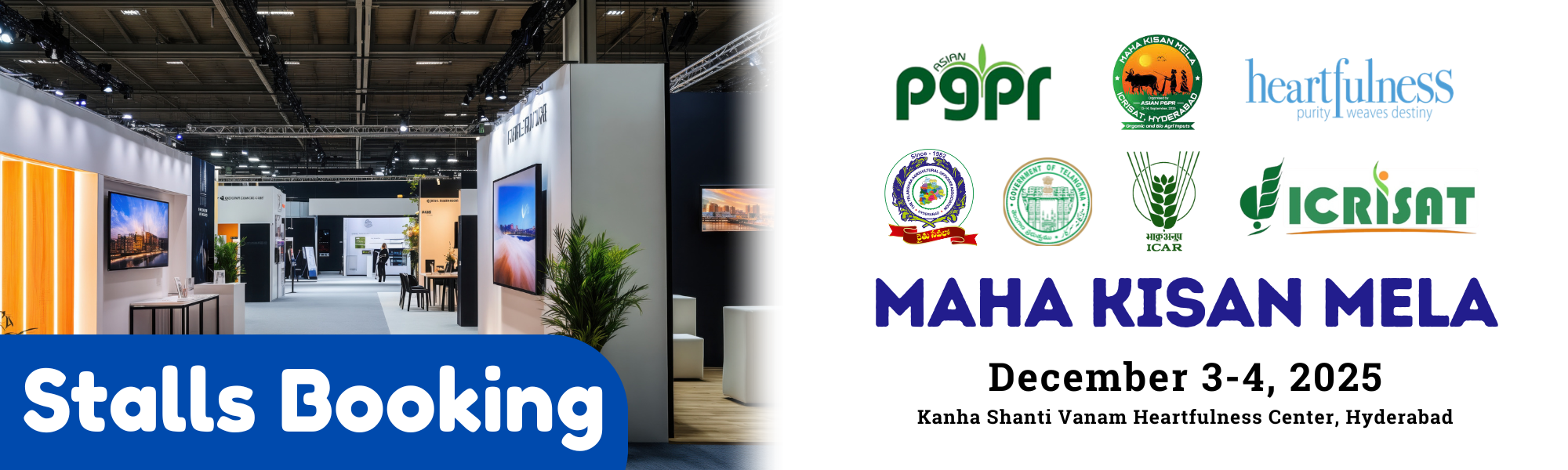Maha Kisan Mela - Stall Booking Banner
