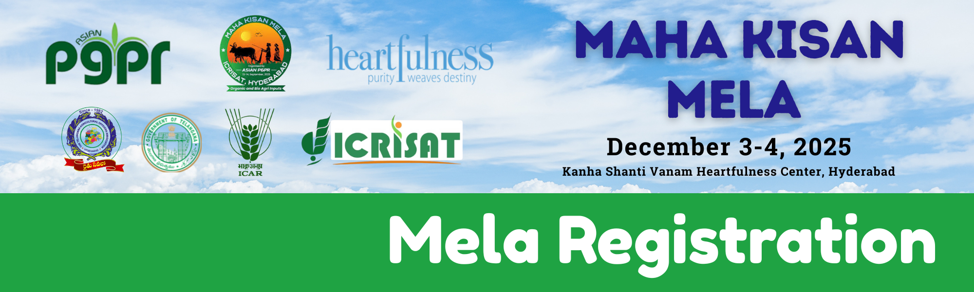 Maha Kisan Mela - New Delegate Registration Banner